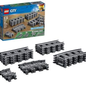 New w/damaged Box. LEGO City Tracks 60205-20 Pieces Extension Accessory Set,